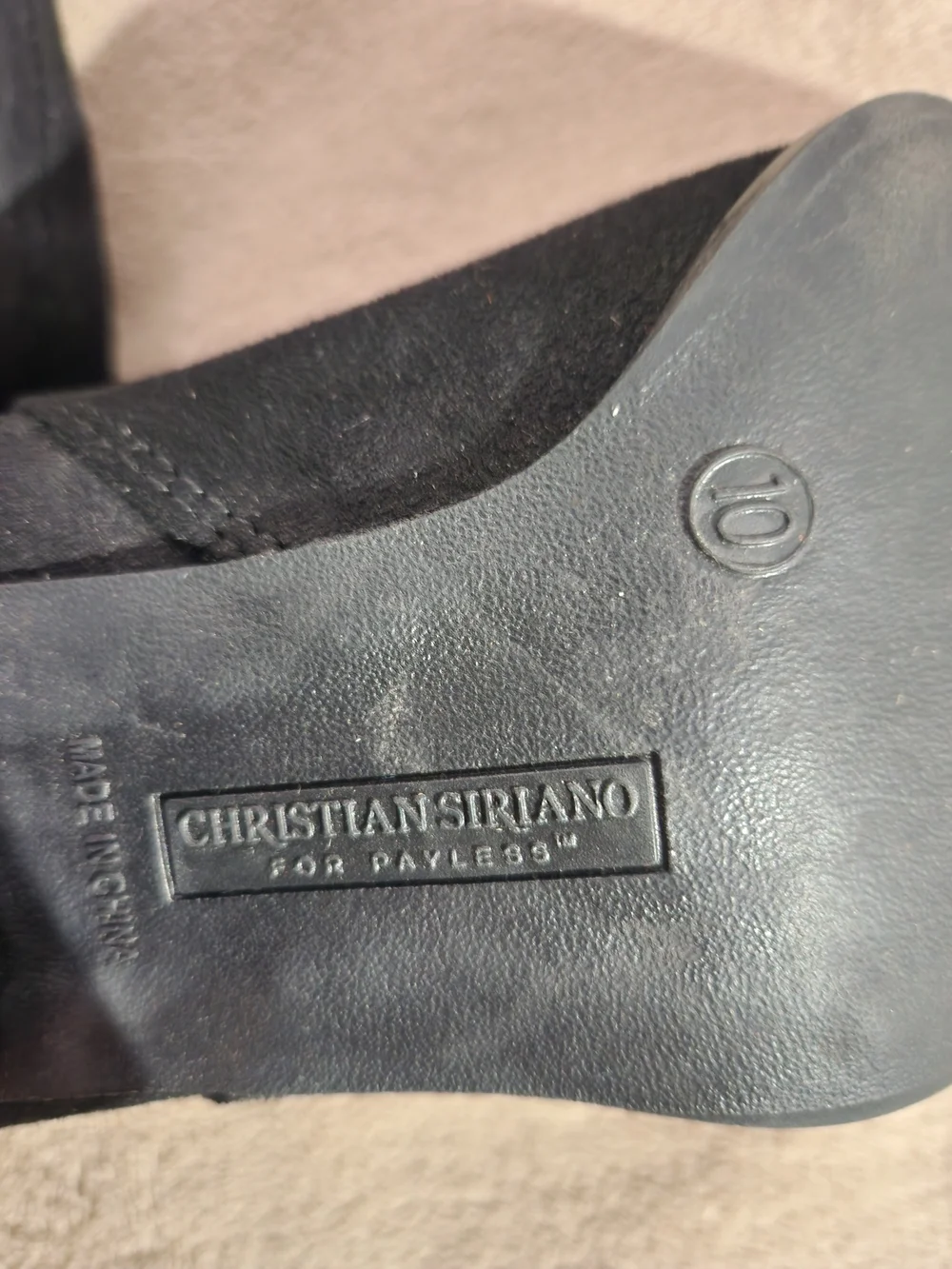 Christian Siriano Black Over-the-Knee Block Heel Boots